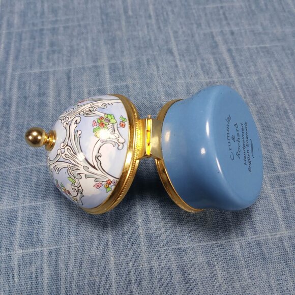 Hand Painted Enamel Ring Box by Crummles and Rochard - Picture 6 of 6